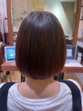 ヘアサロン アティリー(Hair Salon Attirer) 西梅田/ボブ/グレーベージュ/白髪ぼかし/ハイライト/ベージュ