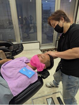 ヘアーサロンKAORU　[フェードカット/パーマ]　の写真/理容室ならではのシェービングで、清潔感を手に入れよう！新しい自分に出会いませんか？