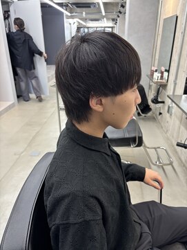 オルカ(ORCA) 曲がる縮毛矯正/men's/センターパート/ダウンパーマ/新宿/藤沼