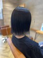 アグ ヘアー シェード もりの里店(Agu hair shade)&nbsp;外はねボブ×ネイビーブルー
