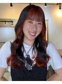 ココアベージュ/オリーブグレー/小顔/黒髪/クラゲヘアー/原宿