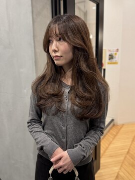 ラヴィズム 長岡店(LUVISM) 韓国/顔周りレイヤー/ダブルカラー/ベージュ/前髪新潟長岡宮関◆