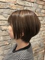 アンド(&) ショートカット(古河市/ショート/ショートボブ/白髪ぼかし)