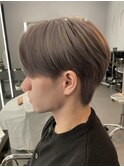 【NARE NOE】韓国風センターパート×グレージュ