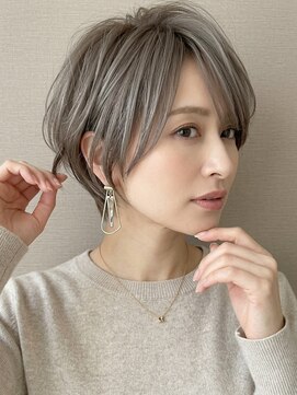 サンタフェ 岡崎店(Santa'Fe) 白髪ぼかし似合わせ/小顔カット/ミディアムレイヤー/1