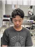 【梅田】ショートアップバングピンパーマ