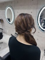 ヘアセット クラン ルシェ 心斎橋玉屋町店(hair set Clan luce)&nbsp;サイドポニー/心斎橋ヘアセット