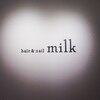 ヘアーアンドネイル ミルク(hair＆nail milk)のお店ロゴ