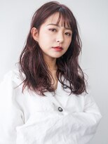 ヘアメイクエイト 丸山店(hair make No.8)&nbsp;【No.8＊岩切祐樹】ほつれロング×ヴァイオレットピンク