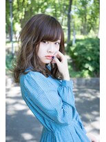 ソワリー 栄(THOiRY)&nbsp;小顔カットが得意なスタイリスト グレージュセミロングby坂元