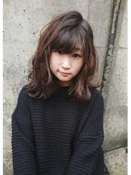 ミアロ 泉中央店(miaro) 【揺れる毛先★ゆるふわカール大人ミディアム】