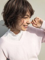 ヘアサロンM 新宿&nbsp;デザインカラー/厚めバング/ローライト/スリークボブ