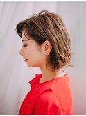 大人かわいいかきあげボブ/20代/30代/40代/50代/岡山/表町