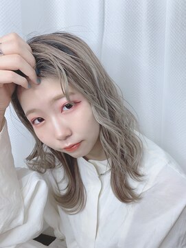 アンブル リュクス 池袋(amble luxe) 前髪/くびれ/イヤリングカラー/イメチェン/ラベンダーカラー