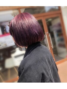 バサ 鷺ノ宮店(BASSA) 【ISHIDUKA　カラー】ディープパープル×ニュアンスカラー