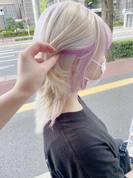 プログレス 仙台駅東口店(PROGRESS) blond×lavender セクションカラー