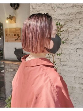 トリコ ヘアアンドケアスペース(trico hair&care space) ミニボブ☆ピンク