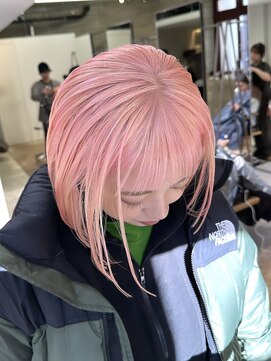 ヲタク(wotaku.) ホワイトピンクダブルカラーインナーカラーケアブリーチ