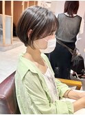*滝田*透明感カラー似合わせカットショートボブ小顔20代30代40代