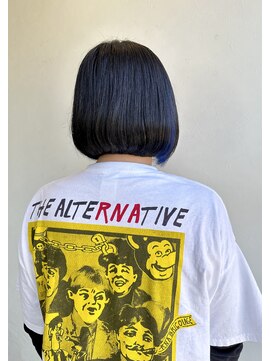 イタクラ 赤道店 (ITAKURA) ボブ／インナカラー／ダブルカラー／ブルーブラック