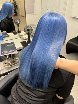 ペレ 渋谷(PELE) デザインカラー/レイヤーカット/ウェットヘア/オリーブベージュ