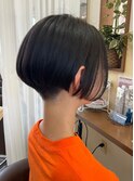 前下がりベリーショート ハンサムショート