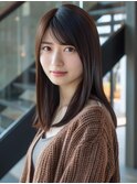 ★グレージュデザインカラーハッシュカットツートンカラーボブ