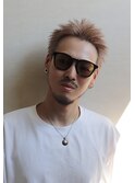 ピンクグレージュ×スパイキーショート