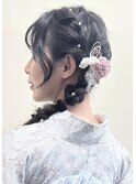 名古屋　レンタル　訪問着　着物　七五三　袴　お宮参り　ヘア
