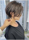 前下がり/くびれヘア/ショートボブ/[大阪箕面駅/ショート]