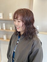 ミュゼプリュム(Musee plume)&nbsp;ミディアムパーマ/オレンジブラウン