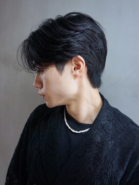 アイティーバイアルバム 藤沢店(IT by ALBUM) ブルーブラック韓国マッシュスペインカール_ba530351