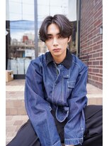 ニコ トウキョウ ロジック(nico TOKYO Logic)&nbsp;センターパートニュアンスパーマフェザーパーマ