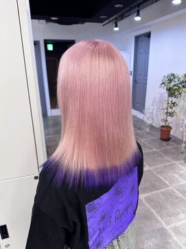 ペレ 栄店(PELE) ホワイトグレージュ/デジタルパーマ/チェリーブラウン/栄