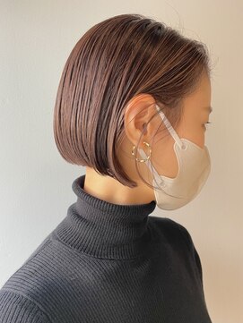 グーム(goom.) 20代30代40代ミニボブショコラアッシュ透明感小顔ブリーチなし