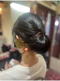 大人っぽいシニヨン