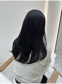 ワンカールレイヤー×地毛風 艶髪ブルーブラック！【福田れん】