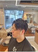 20代30代縦落ちツイスパ◎清潔感センターパート