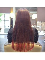 エノモト(ENOMOTO) 透明感ピンク裾カラー髪質改善トリートメントストレートロング