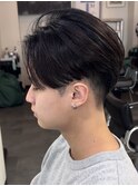 横浜毛流れセンターパートニュアンスパーマフェザーパーマ韓国◆