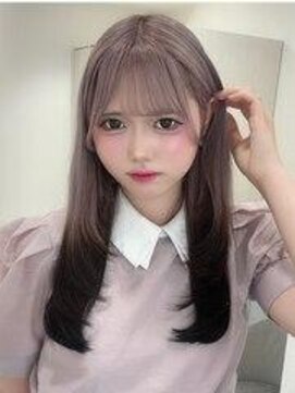 リルミー(Lilme) 着物ヘア/ダークアッシュ/ミディアムレイヤーカット/大須 矢場町