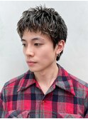 波巻きツイストスパイラル刈り上げセンターパート_ba578281