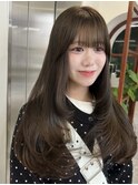 オリーブベージュ オリーブグレージュ ロングレイヤー