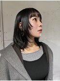 伸ばしながらでも可愛い◎ミディアムレイヤー