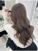 透明感カラー髪質改善ダブルカラー韓国レイヤーカット轟玲奈
