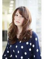 ハピネス クローバー 学園前店(Happiness CLOVER)&nbsp;【CLOVER 稲留真希】大人可愛い甘辛MIXロング☆上品＆くせ毛風