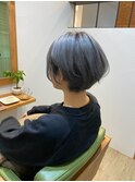 ショート×シルバーグレージュ