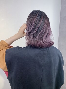 アンダーバーホワイト 堺東店(_WHITE) ピンクグラデーション,色持ち１ヶ月,ブリーチ１回