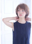 BERRY_クールショート_オーガニック_ボブルフ_ピンクベージュ