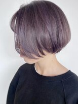 モリオフロムロンドン 原宿本店(morio from London) 【morio原宿】ショートボブ　アッシュパープルヘアカラー